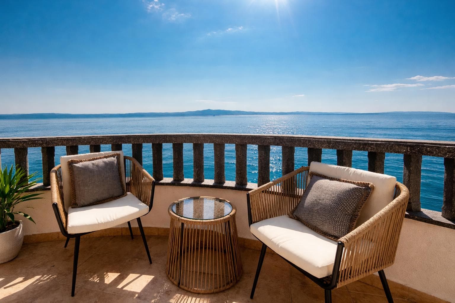 Sea view from Villa Jurina balcony